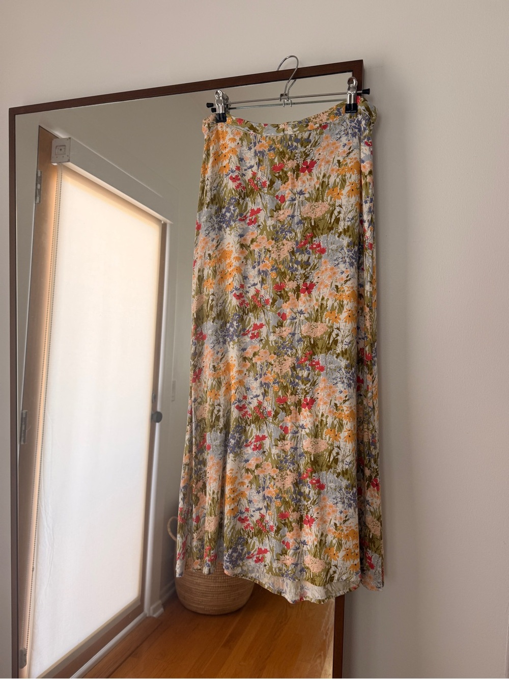 Reformation Floral Midi Skirt
